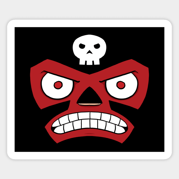 Lucha Skull Sticker by striffle